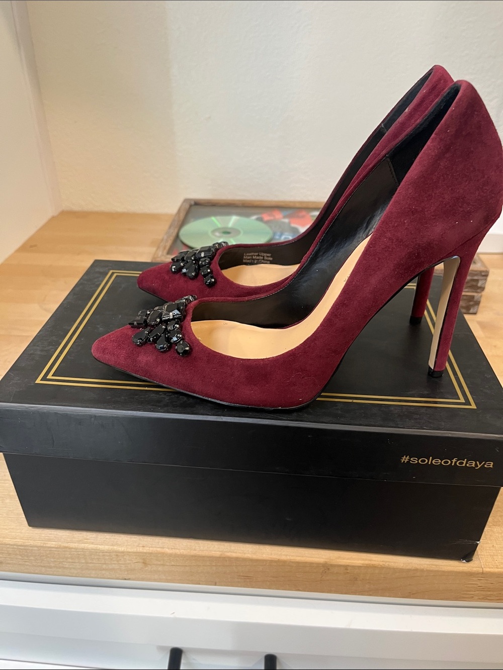 Burgundy pump